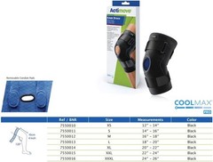Actimove Knee Brace Wrap Around, Simple Hinges, Condyle Pads Small (Black)
