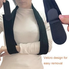 Adjustable Arm Sling for Shoulder Injury Support, Lightweight Forearm Black