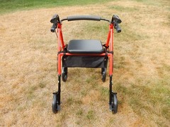 Zenart Mobility Rollator Walker for Seniors Adult with Adjustable Seat, 10″ W