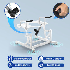Electric Toilet Lift Seat – Powered Toilet Seat Risers with Handles for Seniors