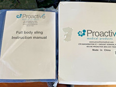 Proactive Medical Solid Full Body Sling X- Large for Patients Up To 600lbs NEW!