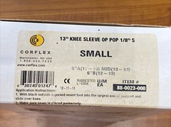 Corflex 13″ Knee Sleeve Op Pop 1/8″ Small brace Sleeve Only 88-0023-000