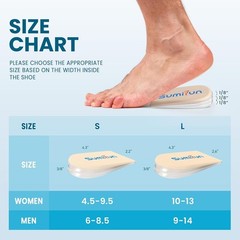 Soft Gel Heel Lift Inserts – Customizable 3-Layer Design for Superior Relief