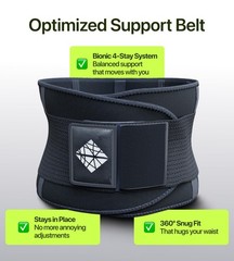 Plus Size Adjustable Back Brace for Lower Back Pain Relief, Lumbar Support Belt