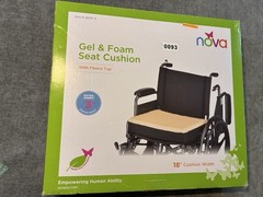 NOVA Medical Products 3″ Gel Foam Wheelchair – Auto – Chair Cushion 18x16x3 (83