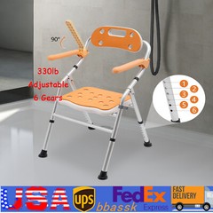 330lb Shower Bench Stool Seat Tub Folding Bath Chair for Seniors Handicap Adults