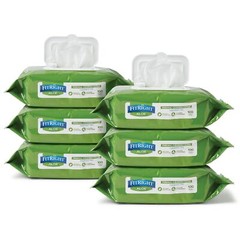 FitRight Aloe Personal Cleansing Incontinence Wipes 8 x 10 inch, White, 6 pk