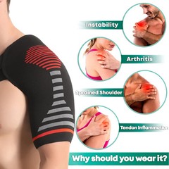 Compression Shoulder Brace with PowerKnit Compression Technology | Shoulder