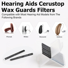 (40 Pcs) Hearing Aids Wax Guards Filters for Phonak,Widex,Resound and Unitron Wa