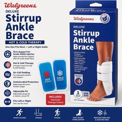 Walgreens Adjustable Stirrup Ankle Brace One Size Fits Left or Right Foot