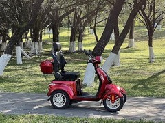 4-Wheel Heavy Duty Electric Mobility Scooter 800W for Senior & Adult 500lbs Red