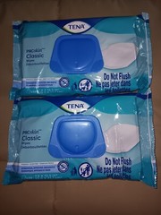 TENA Proskin Classic wipes 7.9 x 12.5″, 48 pieces , 2 packages