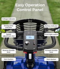 4 Wheels Mobility Scooters Power Wheelchair Folding Electric Scooter For Adult