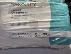 Tranquility Underwear Disposable Briefs Small 25 Count Adult Diaper Moderate