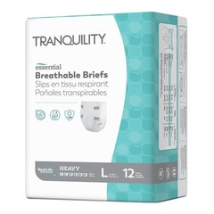 Tranquility Essential Adult Disposable Briefs Large Heavy Absorbency Unisex