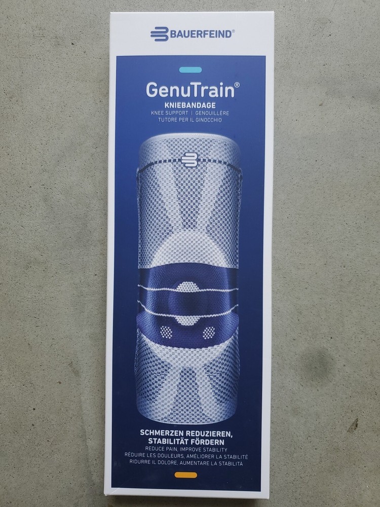 Bauerfeind GENUTRAIN Knee Brace Size 5 Color Is Titan