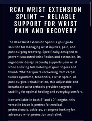 Rcai Wrist Extension Brace Left Large