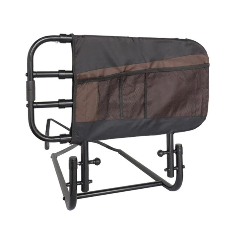Stander EZ Adjustable Senior Bed Rail and Bed Assist Grab Bar for Elderly Adults