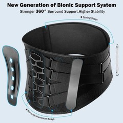 Copper Fit X-Back Brace for Lower Back Pain, Lumbar Support, (Large/XLarge)