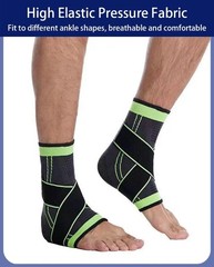 Ankle Braces for Men & Women, 2 pcs Ankle Compression Sleeve Plantar Fasciitis