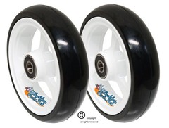 Set of 2 Soft Roll COLOR Caster Wheels in 4″ for Wheelchairs