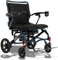 Pride Mobility Jazzy Carbon HD Heavy Duty 400lb Travel Power Chair Blue-Open Box