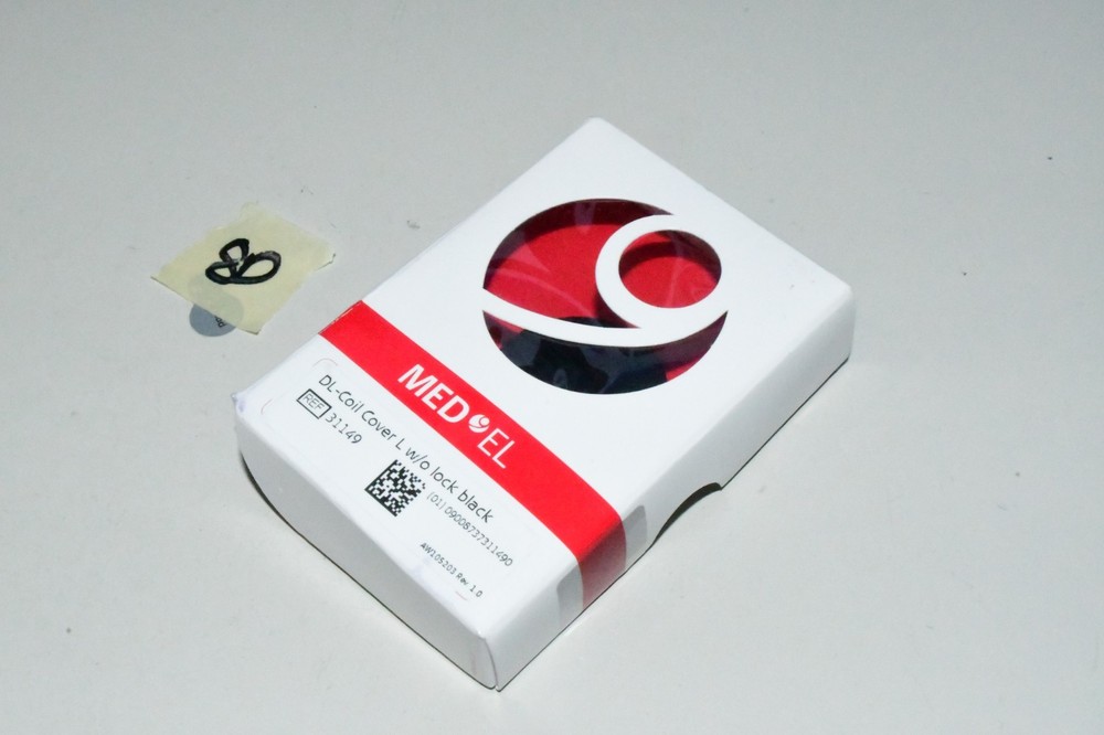 MED EL 31149 DL COIL COVER L W/O LOCK BACK NEW RARE 2M