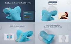 Cervical Neck Stretcher Pillow Inflatable Neck Traction Device Massage Support