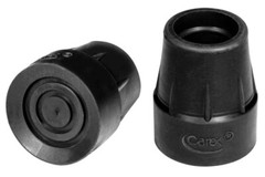 Carex Black Cane Tips Replacement 7/8″, 1 Pair of 2 Count (FGA719-00 )