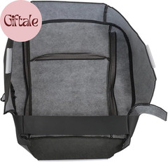 Driver Side Bottom Lower Replacement Perforated Leather Seat Cover Dark Gray Com