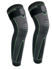 Full Leg Compression，Full leg sleeve long compression Size XL Black/Green