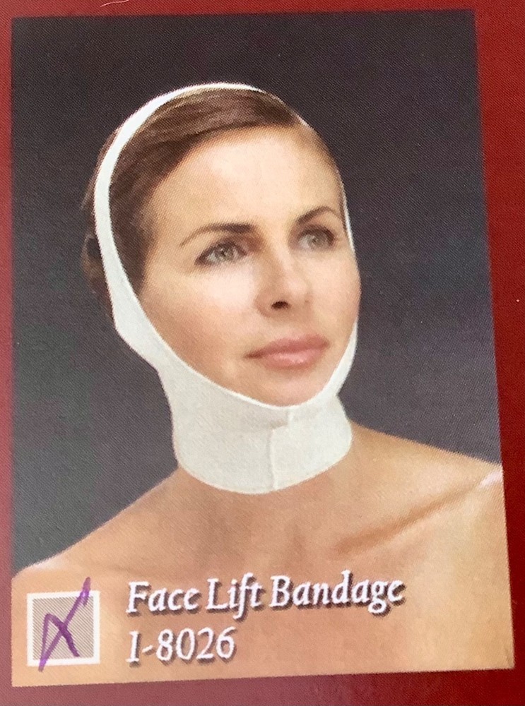 CAROMED FACE LIFT BANDAGE 1-8026XL POST SURGICAL DRESSING EXTRA LARGE