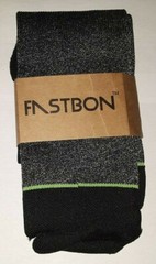 FASTBON UNISEX COMPRESSION SOCKS 10-20mmHg BLACK/GREEN LARGE unsealed nip