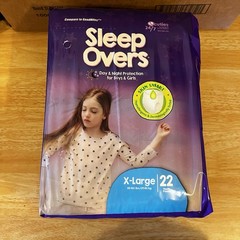4 Pack Of 22 XL Sleep Overs Diapers Pull Ups Total Count 88 Unisex Incontinence