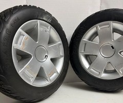 Pride Mobility Victory 10 Front Wheels Tires Pair with Hubcaps – Primo 10.4×3.6