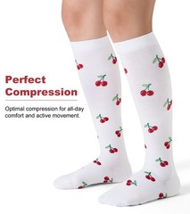 Dorobios Compression Socks for Women Men 15-20 mmHg Small-Medium, 04 Fruit 1