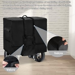 Foldable Wheelchair Travel Bag – Heavy Duty 600D Waterproof Cover for Airplane,