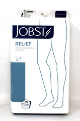 BSN 114205 Jobst Relief Stocking Thigh High 30-40 Open Toe Sil Beige MD Open Bx