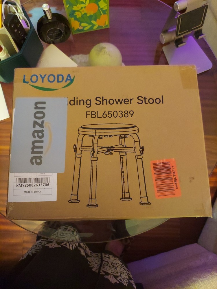 Loyoda FSA HSA Eligible Sliding Shower Stool/ Reinforced Crossing