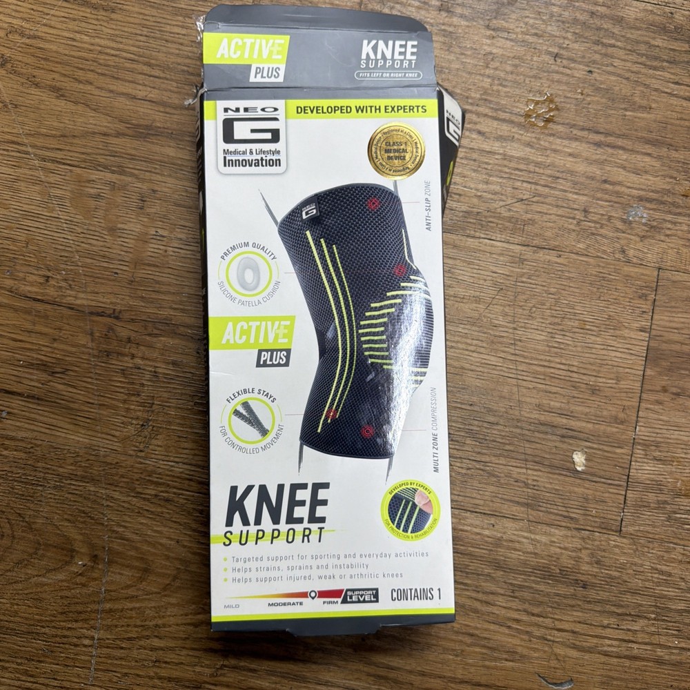 Neo G Active Knee Support Size Large -Mild Support Level Left Or Right Knee ~