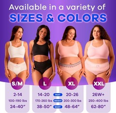 Always Discreet Incontinence & Postpartum Underwear for Women Small/Medium 32 Ct