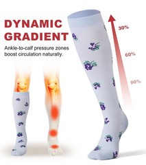 Dorobios Compression Socks for Women Men 15-20 mmHg Small-Medium, 04 Fruit 1