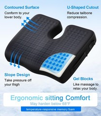 Portable U-Shape Chair Cushion for Sciatica Relief – Ideal for Wheelchair Use