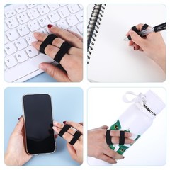 10 Pcs Buddy Straps for Fingers, Black Nylon Bandage Hammer Toe Straightener …