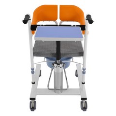 Adjustable Hydraulic Patient Lift Wheelchair Transfer Nursing Chair 180°Backrest