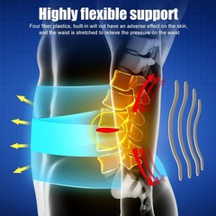 Lower Back Support Brace Lumbar Waist Belt Double Pull Breathable Belt Men Women