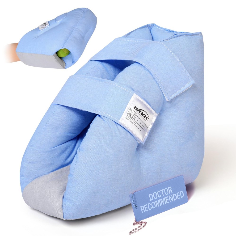 DRKLC Heel Protector for Pressure Sores, Improved Version ( Blue – 1 Pc )