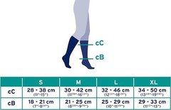 Jobst Sport – Unisex Men Women Knee Socks Compression 15-20 & 20-30 Size & Color