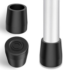 Durable 1 1/8 Inch Walker Glide Tips – Metal Reinforced for Stability (Set of 2)