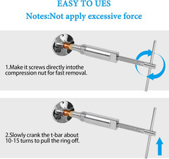 Compression Sleeve Puller 03943 Ferrule Remover for 1/2″ Copper Pipe Fittings